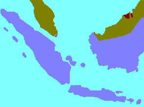 インドネシアの地図