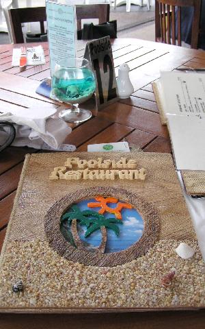 Poolside Restaurant Menu