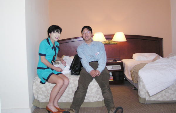 Bed-room in New Park Hotel, Singapore