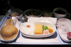 Breakfast at the Singapore Airline